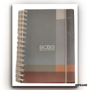 BCBGMaxAzria Signature Logo Notebook with Elastic Marker